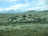 Lavawüste an der Strecke