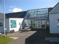 Der Eingang zum Heimatmuseum in Skogar