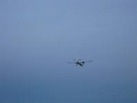 Flugzeug über Reykjavik