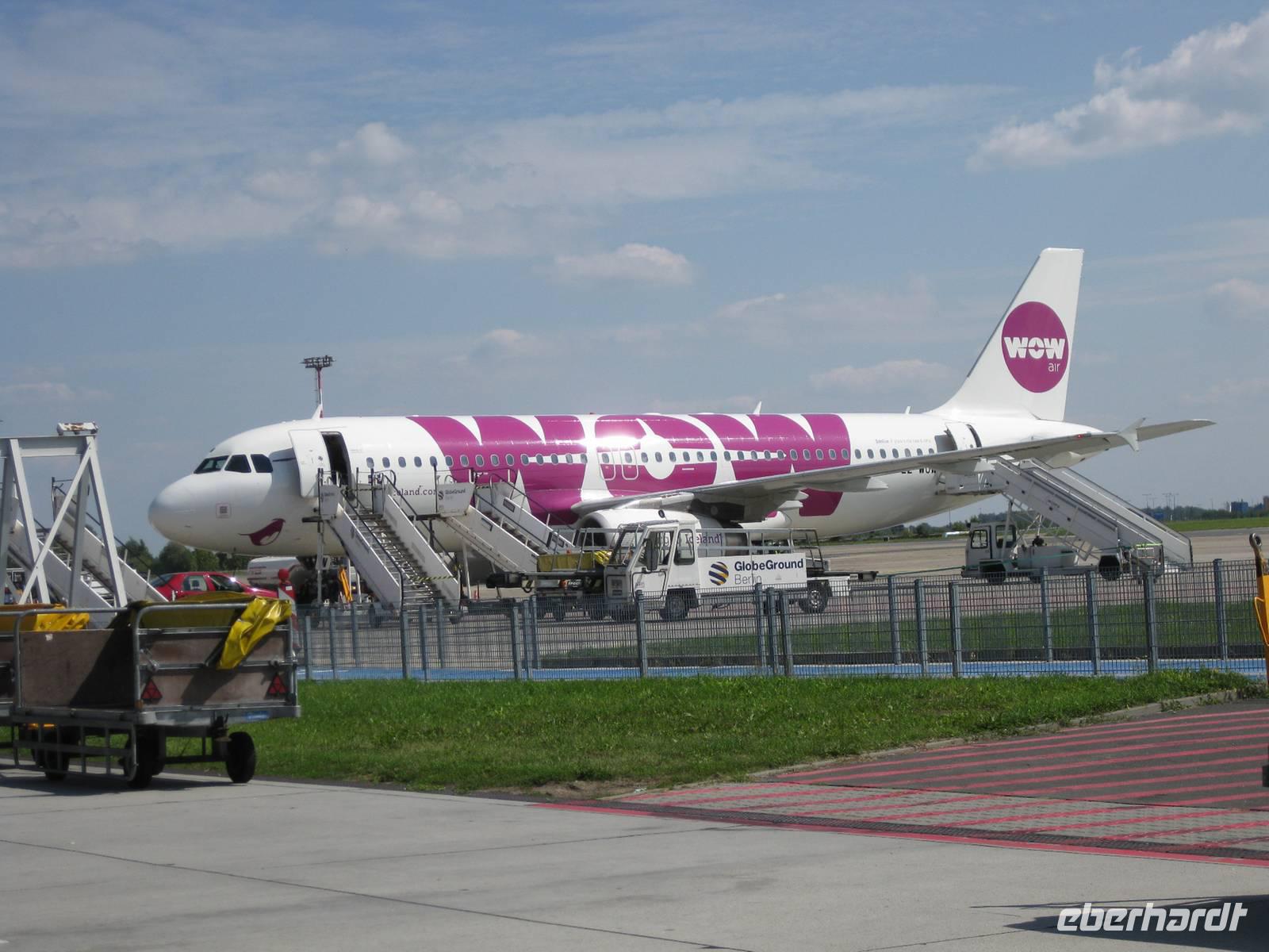 Unser Flieger von Wow-Air