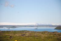 Fotostopp am Mückensee auf Weg zum Lava-Labyrinth