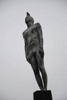 Strandskulptur in Vik