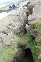 Nationalpark Pingvellir wo die eurasische und amerikanisch Platte auseinander driften  