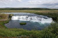 Goldener Kreis - kleiner Wasserfall mit Lachstreppe