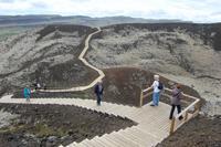 Wanderung am Krater Grábrók