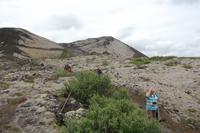 Wanderung am Krater Grábrók