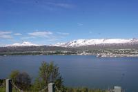 Blick über den Fjord bei Akureyri
