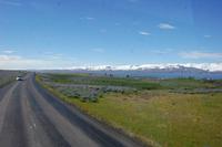 Rückblick über den Fjord bei Akureyri