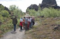 Spaziergang durch das Lava-Labyrinth 