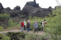 Spaziergang durch das Lava-Labyrinth 