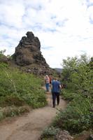 Spaziergang durch das Lava-Labyrinth 