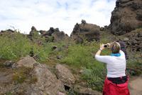 Spaziergang durch das Lava-Labyrinth 