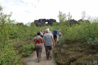 Spaziergang durch das Lava-Labyrinth 