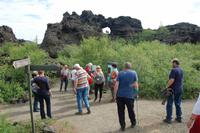 Spaziergang durch das Lava-Labyrinth 