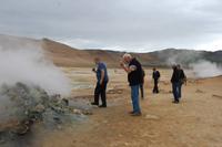 Landschaft „Hvenr Namafjall“, ein Heißgebiet
