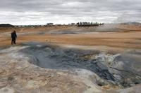 Landschaft „Hvenr Namafjall“, ein Heißgebiet 