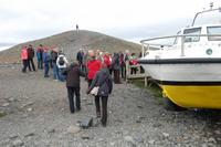 Amphibien-Fahrzeug an der Gletscherlagune  