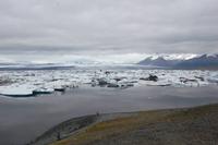 Gletscherlagune am größten Gletscher Europas 