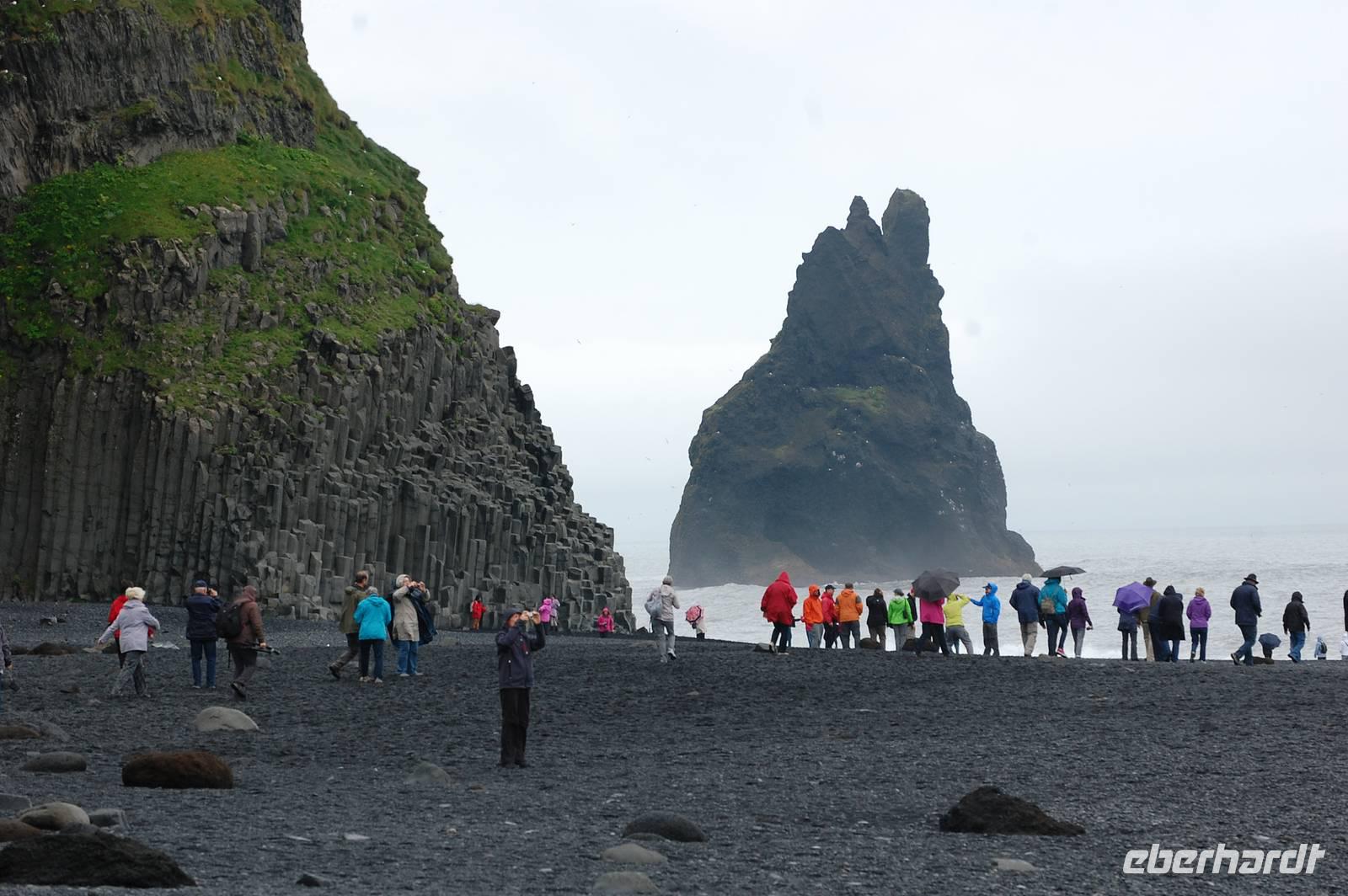 Basaltsäulen am Strand unweit von Vik