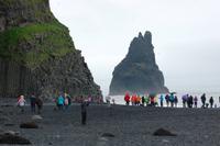 Basaltsäulen am Strand unweit von Vik