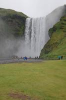 60 m hoher Wasserfall Skógafoss 