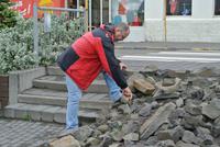 Steinsäule in Husavik