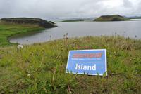 Seelandschaft am erloschenem Krater Grabrok