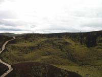 Tal Nordurádalur und der Krater Grábrók