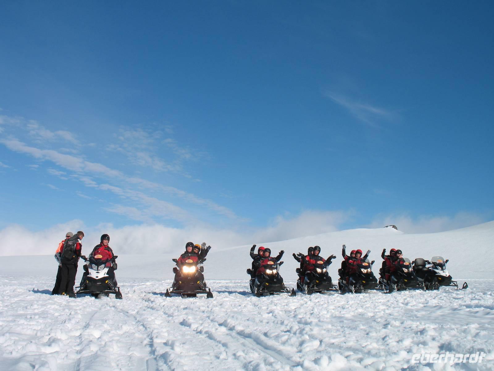 Gletscherauffahrt am Vatnajökull