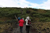 Wanderung auf den Krater Grábrók