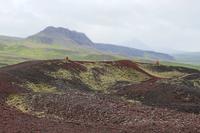 Ausblick vom Krater Grábrók