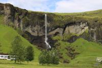 Blick auf einen Wasserfall 