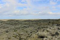 Blick auf ein Lavafeld