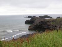 Blick auf die Küste der Landspitze Dyrhólaey 