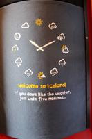 Spruch zu den Wetterverhältnissen in Island