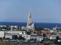 Reykjavik-Blick auf Hallkrimskirkja