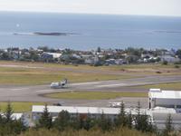 Reykjavik-Blick auf Flugplatz