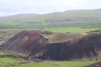 Ausblick vom Krater Grábrók