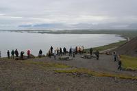 Blick auf Skardurfjördur und Hornafjördur