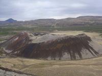 Blick vom Krater