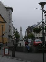 Blick zur Hallgrimskirkja