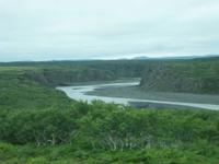 Canyon mit Fluss 