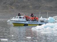 In der Gletscherlagune des mächtigen Vatnajökull