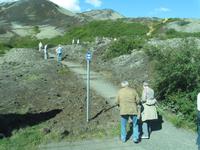 Kleine Wanderung auf den Krater Grábrók