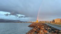 Sonnenuntergang in Reykjavik