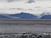 Strand von Höfn-Blick Vatnajökull