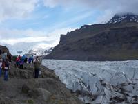 am Svinafellgletscher