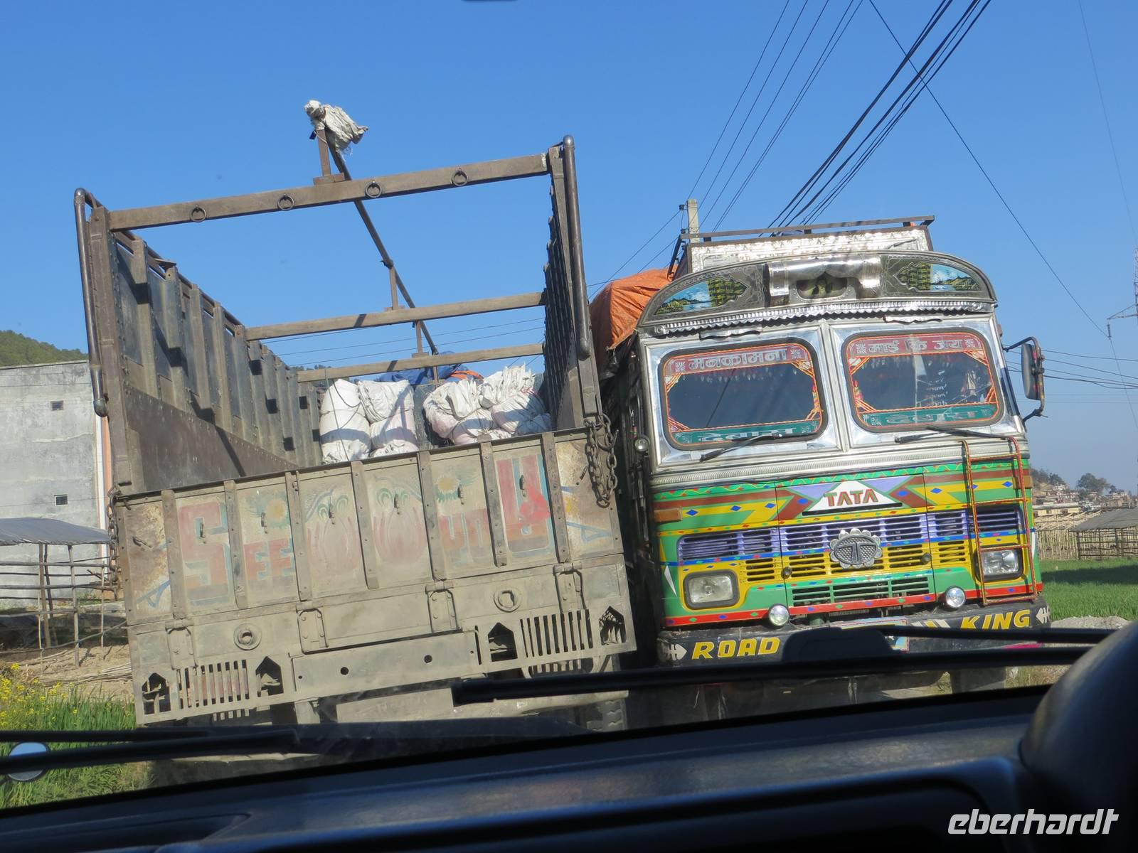 Straßenenge im Kathmandutal
