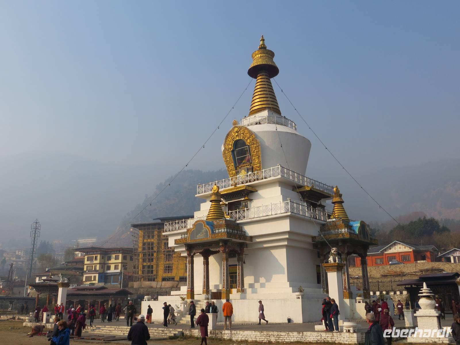 am Gedächtnis-Chörten Thimphu