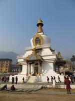 am Gedächtnis-Chörten Thimphu